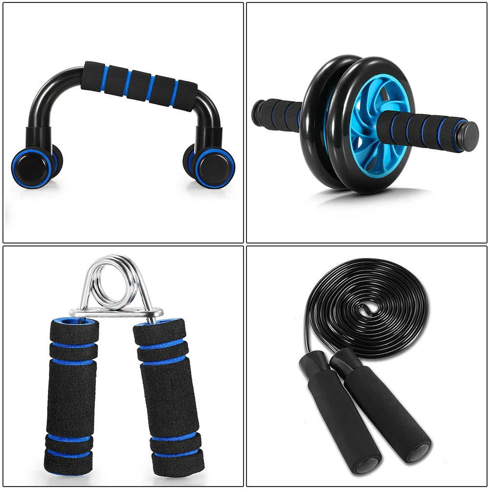 Healthy Abdominal Wheel 5-piece Indoor Multifunctional Fitness Equipment