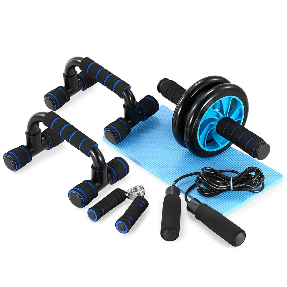 Healthy Abdominal Wheel 5-piece Indoor Multifunctional Fitness Equipment